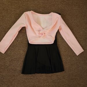 Pink and Black Kids Dance Outfit